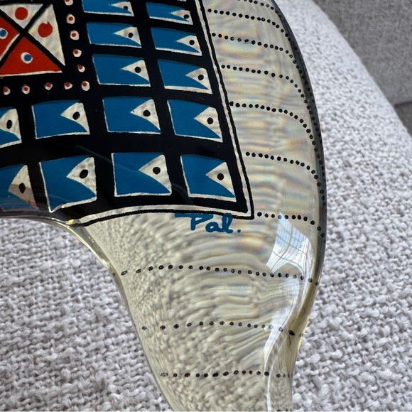 ABRAHAM PALATNIK LARGE LUCITE ACRYLIC CAMEL SCULPTURE 7 3/4” SIGNED PAL - Picture 9 of 10